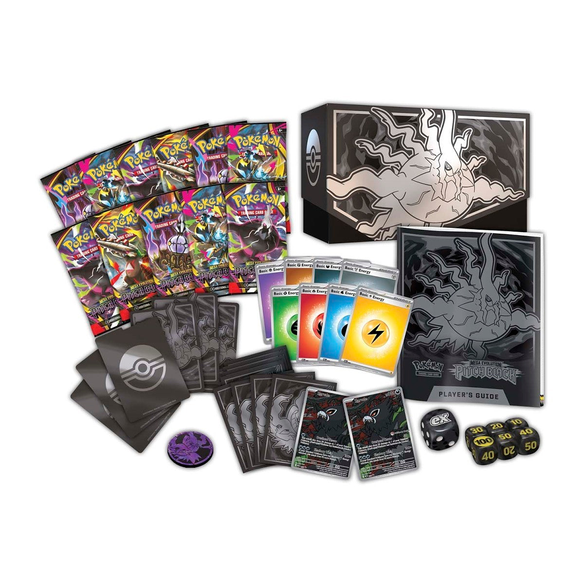 Pokémon TCG Mega Evolution Pitch Black Elite Trainer Box (ETB) – English, Factory Sealed