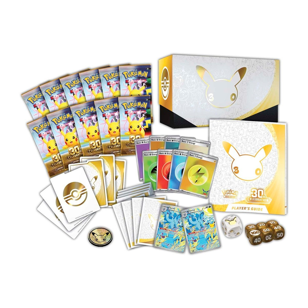 Pokémon TCG 30th Celebration Elite Trainer Box (ETB) – 30th Anniversary, English, Factory Sealed