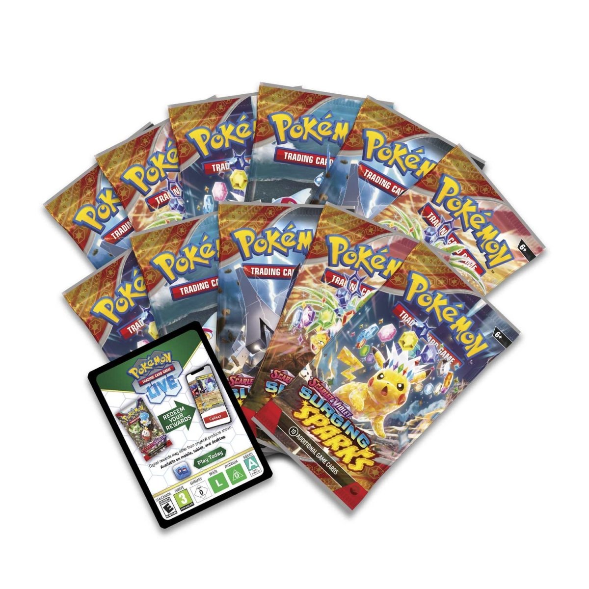Pokémon TCG Scarlet & Violet Surging Sparks Elite Trainer Box (ETB) – English, Factory Sealed